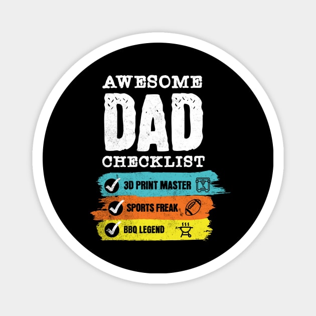 Awesome Dad Magnet by ZombieTeesEtc